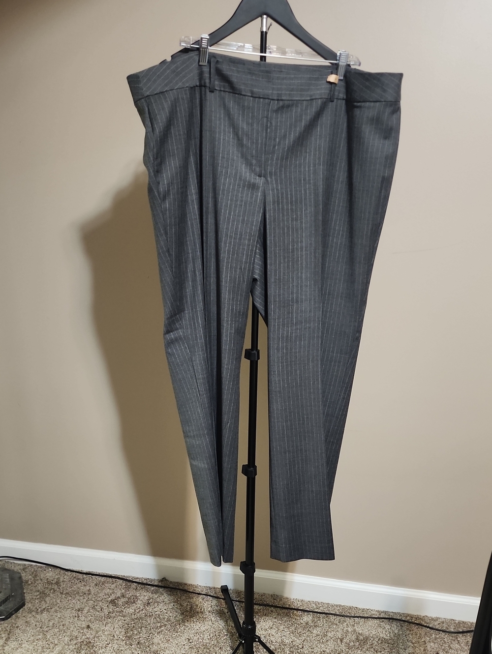 Talbots Gray Pinstripe Trousers